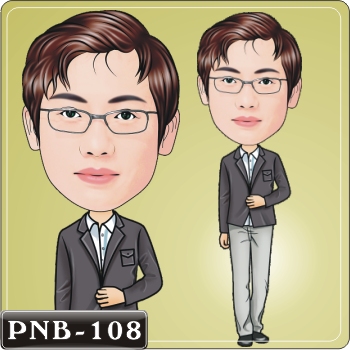 男生人像Q版漫畫PNB-108